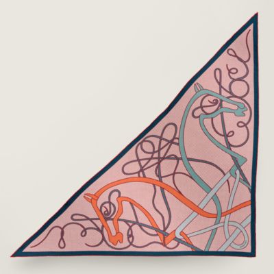 オレンジ - レディス, スカーフ、ショール＆マフラー, カシミア